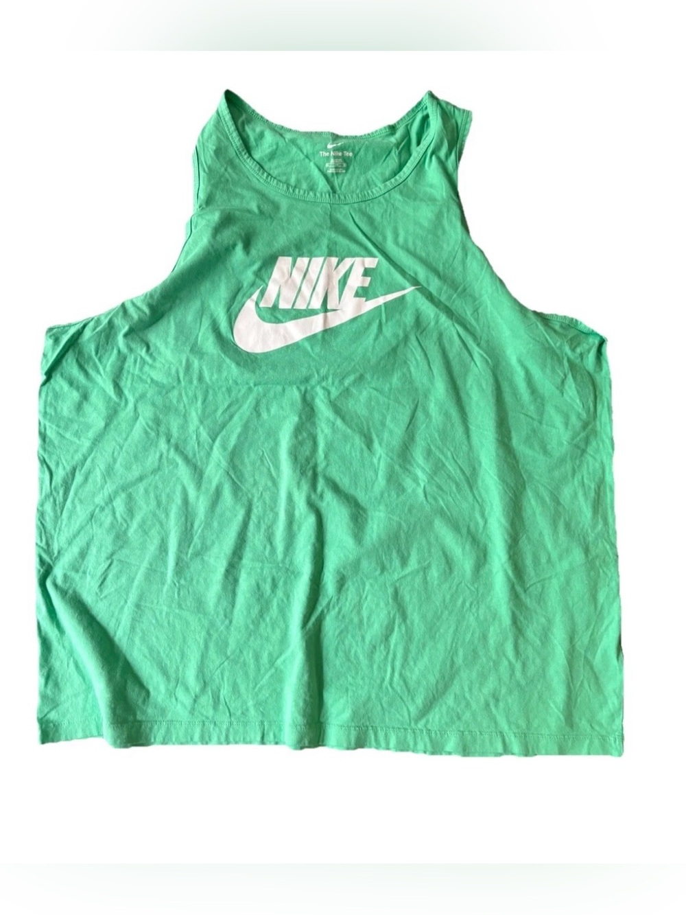 Nike Shirt Mens 4XL Green Sleeveless Tank Top Active Fitness Workout